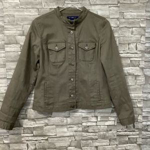 Bandolino Brown Denim Button Up Jacket Size S (W802)